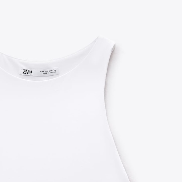Zara • High Neck White Bodysuit - Picture 5 of 5
